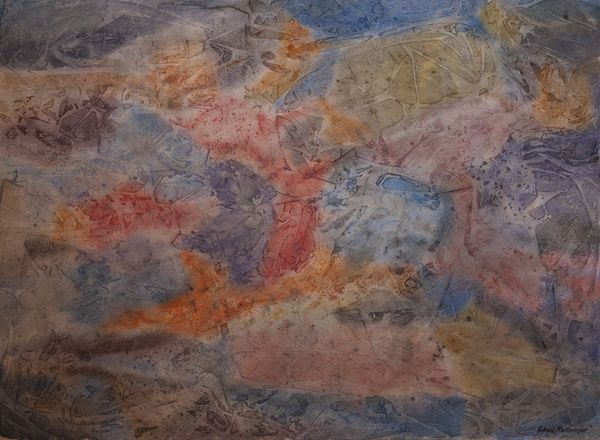 Watercolor by Louis Kollmeyer titled “Untitled (plastic print?)”