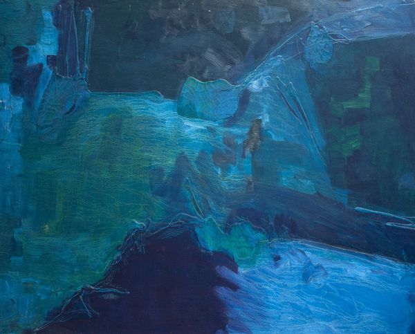 Oil by Doug Kollmeyer titled “East Fork Lewis River”, 36 × 45 inches