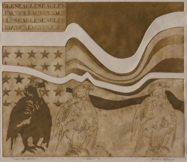 Print 3:7 by Doug Kollmeyer titled “Save the Eagles”