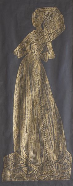 Artwork by Margaret Francis Peyton_Isleham, Cambs_1404 titled “Rubbing”, 16 × 36 inches
