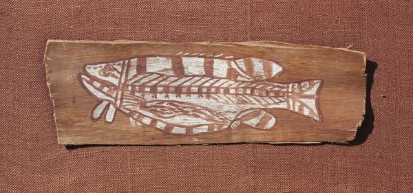 Artwork by Salmon titled “on Cedar Bark”, 28.5 × 13 inches