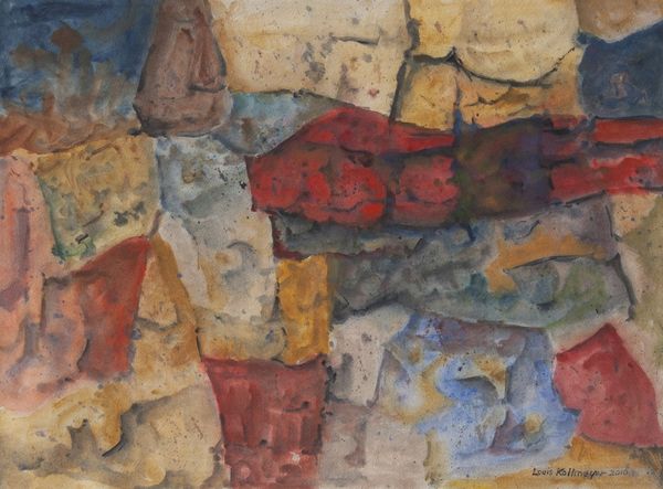 Watercolor by Louis Kollmeyer titled “Canyon Wall”, 18.5 × 28 inches