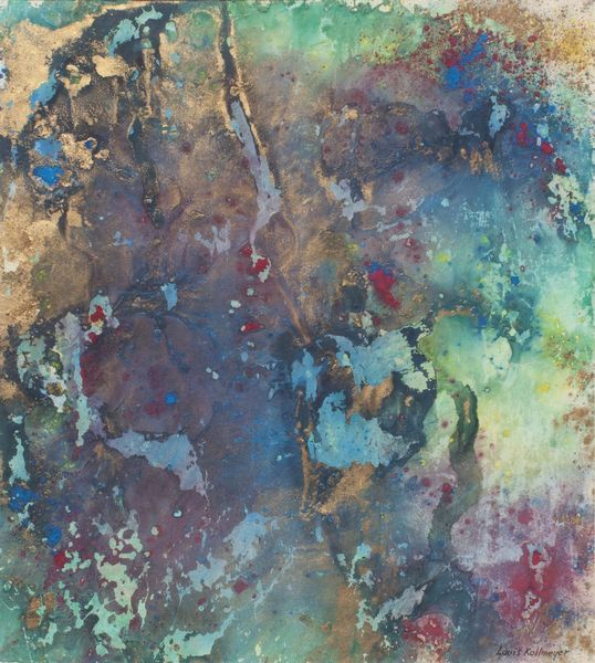 Mixed Media by Louis Kollmeyer titled “Glowing Lichen”, 19 × 17 inches