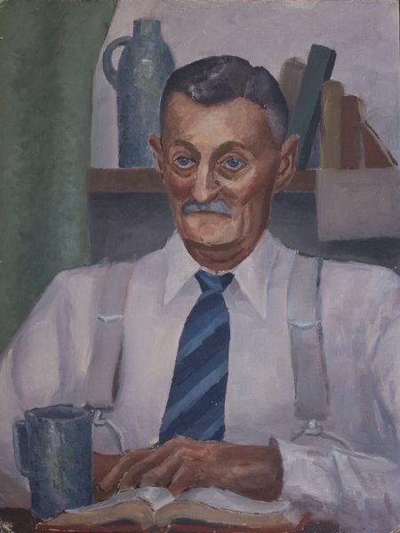 Oil by Louis Kollmeyer titled “Portrait of Frederick Kollmeyer?”, 18 × 24 inches