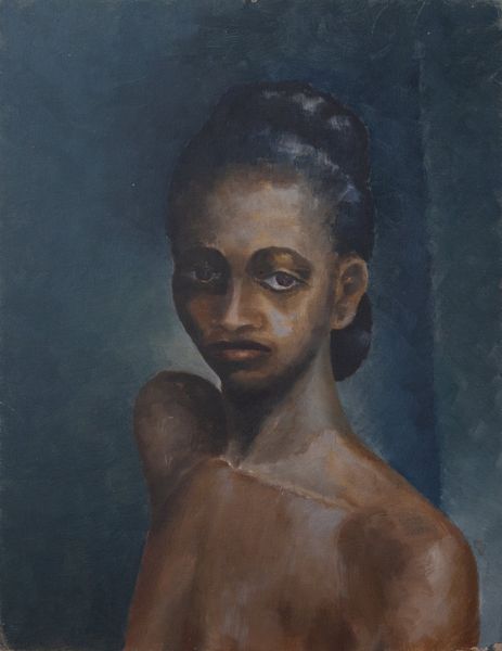 Signature faded by Louis Kollmeyer titled “Untitled Portrait”, Oil