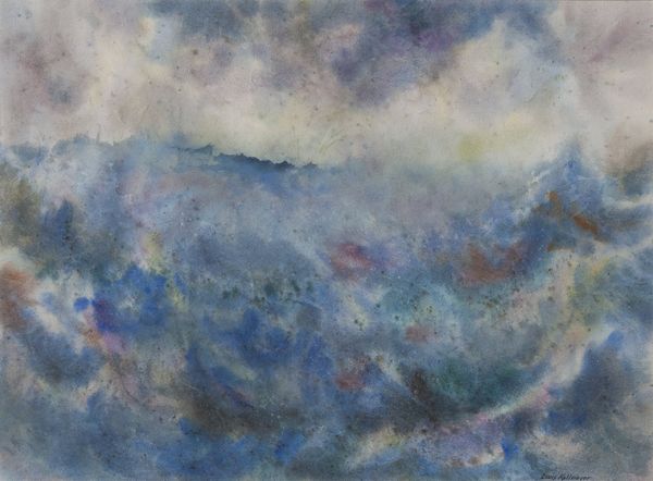 Watercolor by Louis Kollmeyer titled “Morning Sea”, 21.5 × 28.5 inches